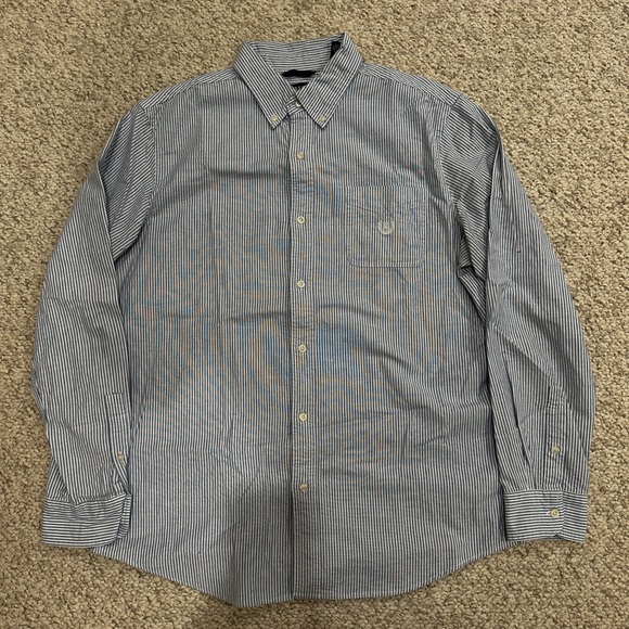 NWOT Chaps Stretch Oxford Button-Down Shirt - Large - Picture 2 of 4
